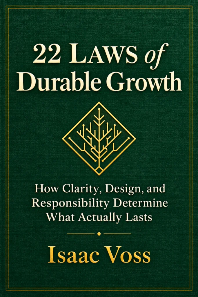 Cover of 22 Laws of Durable Growth by Isaac Voss